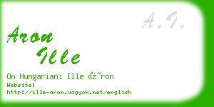 aron ille business card